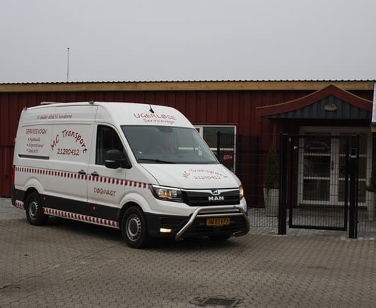 MC Transport Dækcenter og mobil servicevogn i Ugerløse